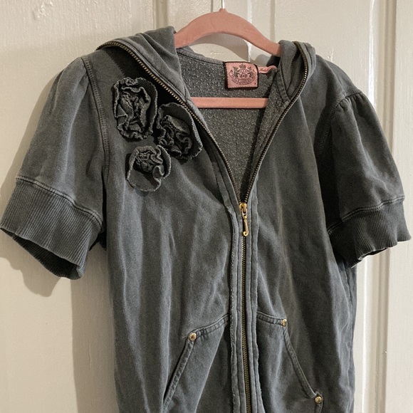 Juicy Couture Tops - ASO Gilmore Girls Rory Juicy Couture vintage sweatshirt hoodie gray green